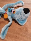 Vtg 1984 24  Large Foofur Blue Dog Phil Mendez Dakin Gangly Puppy Plush Toy