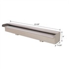 23 6  Waterfall Pool Fountain Stainless Steel Waterfall Spillway For Garden Pond