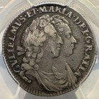 1693 Great Britain Sixpence Silver William And Mary Rare Type Coin Pcgs Vf-35