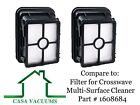 Replacement Hepa Filter Brush Roll Kit For Bissell Crosswave 1866 1868 2306 1926