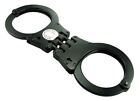 Black Handcuffs Real Double Lock Triple Hinged Police Hand Cuffs W  2 Keys Hc05