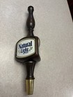 Vintage Natural Light Wooden Craft Beer Tap Handle Bar Kegerator Man Cave