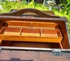 Antique Sewing Box Cabinet Storage Federal Style Mother Grandmother Easter