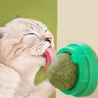 Catnip Wall Ball Toy     Natural Cat Grass Treats For Digestion   Play   Stick-on