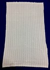 Two Vintage Retro White Cot Baby Blankets Cellular Acrylic Rabbit  vk