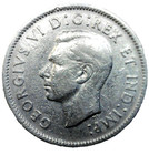 1941 Canada Nickel Circulated Five Cent Coin 5 Cents Canadian George Vi