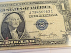 1935e One-dollar Silver Certificate Blue Seal Note Free Ship