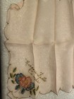 Vintage Niagara Falls Canada Embroidered Floral Souvenir Handkerchief 