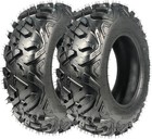 25  Set 2 25x10-12 Rear Atv Tires 6pr 25x10x12 Utv All Terrain 25 10 12 Tubeless