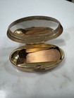 Vintage Max Factor Makeup Small Box With Mini Lipstick And Mirror