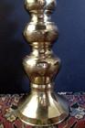 Candlestick Candle Holder 22    Tall Vintage Heavy Polished Brass