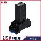 Lcd Digital Timer Relay 12 Vdc Dual Time Control With Plug-in Terminal Socket