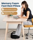 Everlasting Comfort Foot Rest For Under Desk At Work - Memory Foam Office