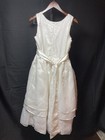 Sugar Plum Girls Dress Size 16 Ivory Rosette Flower Girl Wedding Communion Euc