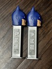 Batman Pez Dispensers Lot Of 2 Blue Head Gray Stem Superheroes Collectible