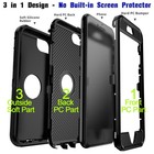 For Iphone 8 8 Plus Case Heavy Duty Shockproof Hybrid Rugged Rubber Phone Cover