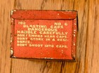 Vtg Antique No  6 Du Pont Blasting Caps Tin Dynamite Mining Collectible