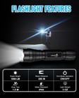 Tactical Flashlights High Lumens-1200 Lm Police Flashlight With Holster For D   