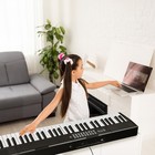 Folding 61 Key Digital Piano Electronic Keyboard micphone carry Bag