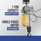 Strongway Electric Chain Hoist  1-ton Load Capacity  9 8ft  Lift