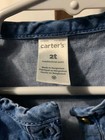 Carter   s Toddler 2t Blue Denim Long-sleeve Dress With Button Front