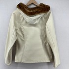 Marmot Jacket Womens M Furlong Faux Fur Hoodie Fleece Lined Parka Full Zip Beige