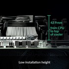 Arctic Alpine 17 Lp Low-profile Cpu Cooler Intel Socket Lga1700 Pc Fan Silent
