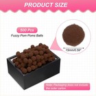 Fuzzy Pom Poms Balls 500 Pcs Mini Pompoms For Diy Craft Coffee