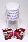 Genuine Harrah s Lake Tahoe Nevada Casino Dice Purple Polished Mixed Serial  s