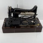 Vintage Singer Portable Electric Sewing Machine Model 66 W case