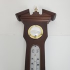 Vintage Jason Banjo Wall Barometer Thermometer Hygrometer Wood Weather Station