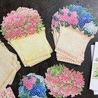 Vintage Florals Stationary Paper   Thank You Cards Lot