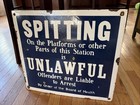 Old Railway Station    no Spitting    Sign