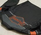 Men   s Black Leather Motorcycle Jacket Cruiser Biker Riding Coat W  Triple Vents