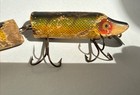 Vintage Original Heddon Wood Jointed Vamp Fishing Lure