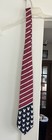 Vintage Disney Mickey Mouse Usa American Flag Neck Tie Red White Blue Silk