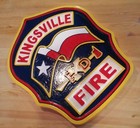 Fire Department Kingsville 3d Routed Wood Award Patch Plaque Sign Custom 