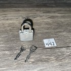 Vintage Master Lock Co   Miniature Padlock No  9 With 2 Keys   Usa
