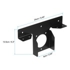 2pcs Corner Brackets 3-way T Brackets For 4  X 4   actual 3 5 Inch  Black