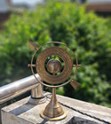  antique Brass 11  Armillary Sphere With Arrow And Maritime Globe Engravings 