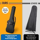 Guitar Case Electric Soft Padded Cover Heavy Duty Gig Bag With Straps Black