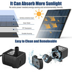 Solar Power Fountain Submersible Floating Water Pump Bird Bath Pond Garden Decor