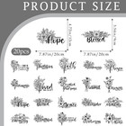 Christian Iron On Transfers - 20 Sheets Floral Bible Verse Dtf Ready