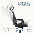 Flip-up Office Desk Computer Chair  High Back Comfy 