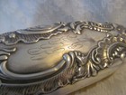 Ornate Victorian Era Antique Silverplate Vanity Long Hair Brush patd 1892