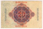 1914 Germany 20 Mark 0916024 Reichbanknote Paper Money Banknotes
