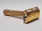 Vintage 1947-1948 Gillette Aristocrat Gold Tto Double Edge Safety Razor 47-48