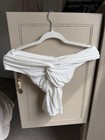 Fashion Nova White Strapless Twist Sweetheart Cropped Knit Blouse Xs s