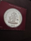 1975 Bahamas  10 Dollar Independence Day Silver Proof    Original Box