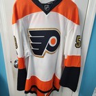 2016-17 Shayne Gostisbehere Philadelphia Flyers Game Worn 50th Anniv  Jersey 